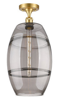 Ballston One Light Semi-Flush Mount in Satin Gold (405|516-1C-SG-G557-10SM)