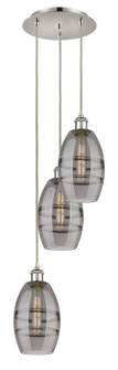 Ballston Three Light Pendant in Polished Nickel (405|113B-3P-PN-G557-6SM)