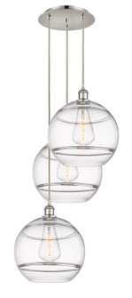 Ballston Three Light Pendant in Polished Nickel (405|113B-3P-PN-G556-12CL)