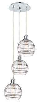 Ballston Three Light Pendant in Polished Chrome (405|113B-3P-PC-G556-8CL)