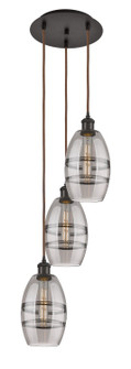 Ballston Three Light Pendant in Oil Rubbed Bronze (405|113B-3P-OB-G557-6SM)