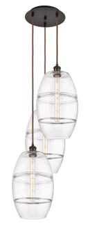 Ballston Three Light Pendant in Oil Rubbed Bronze (405|113B-3P-OB-G557-10CL)