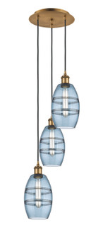 Ballston LED Pendant in Brushed Brass (405|113B-3P-BB-G557-6BL)