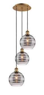 Ballston Three Light Pendant in Brushed Brass (405|113B-3P-BB-G556-8SM)