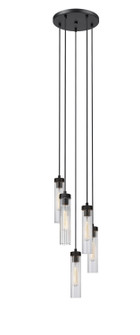 Beau Five Light Chandelier in Matte Black (224|740P-5R-MB)