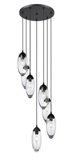 Arden Seven Light Chandelier in Matte Black (224|651P-7R-MB)