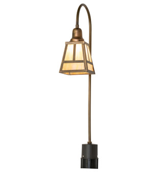 T'' Mission'' One Light Landscape Fixture in Vintage Brass (57|262148)