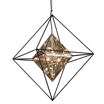 Epic Six Light Chandelier in Textured Iron (67|F5326-TRN)