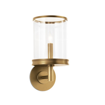 Adria One Light Wall Sconce in Natural Brass (400|15-1207NB)