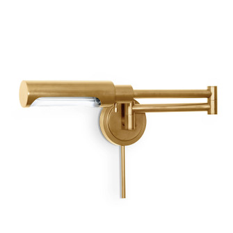 Noble One Light Wall Sconce in Natural Brass (400|15-1153NB)
