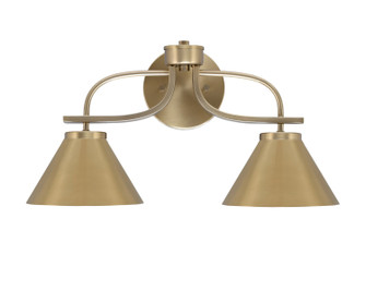 Cavella Two Light Bath Bar in New Age Brass (200|3912-NAB-421)
