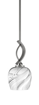 Cavella One Light Mini Pendant in Graphite (200|3901-GP-4819)