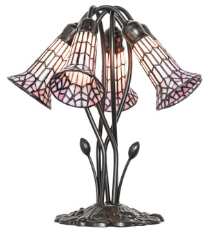 Stained Glass Pond Lily Five Light Table Lamp in Mahogany Bronze (57|262231)