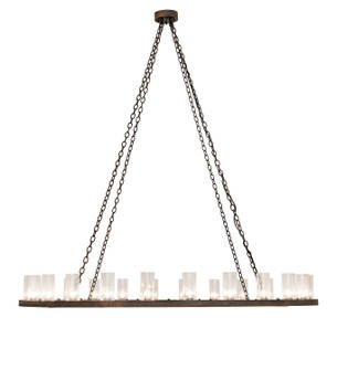 Loxley 24 Light Chandelier in Blackened Steel (57|260876)