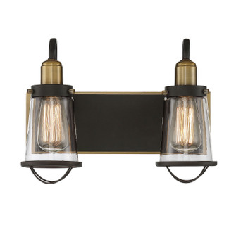 Lansing Two Light Bath Bar in English Bronze and Warm Brass (51|8-1780-2-79)