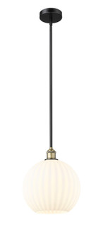 Edison LED Mini Pendant in Black Antique Brass (405|616-1S-BAB-G1217-12WV)