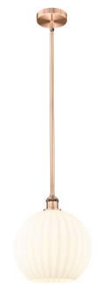 Edison LED Mini Pendant in Antique Copper (405|616-1S-AC-G1217-12WV)
