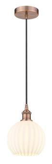 Edison LED Mini Pendant in Antique Copper (405|616-1P-AC-G1217-8WV)