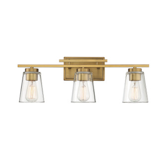 Calhoun Three Light Bath Bar in Warm Brass (51|8-1020-3-322)