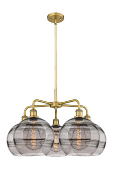 Ballston Five Light Chandelier in Brushed Brass (405|516-5CR-BB-G556-10SM)