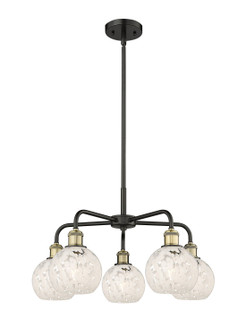 Ballston Five Light Chandelier in Black Antique Brass (405|516-5CR-BAB-G1216-6WM)