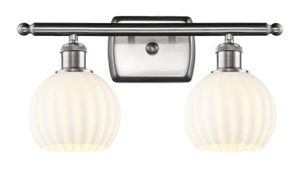 Ballston Two Light Bath Vanity in Brushed Satin Nickel (405|516-2W-SN-G1217-6WV)