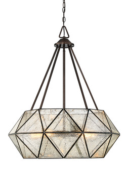 Tartan Five Light Pendant in Oiled Burnished Bronze (51|7-9009-5-28)