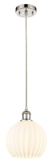 Ballston LED Mini Pendant in Polished Nickel (405|516-1P-PN-G1217-8WV)