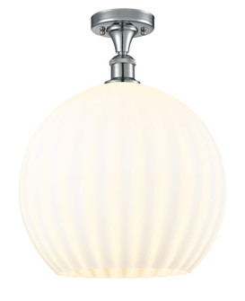 Ballston One Light Semi-Flush Mount in Polished Chrome (405|516-1C-PC-G1217-14WV)