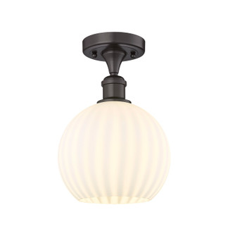 Ballston LED Semi-Flush Mount in Oil Rubbed Bronze (405|516-1C-OB-G1217-8WV)