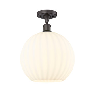 Ballston One Light Semi-Flush Mount in Oil Rubbed Bronze (405|516-1C-OB-G1217-12WV)