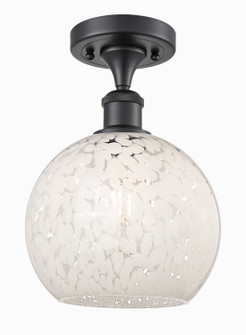 Ballston One Light Semi-Flush Mount in Matte Black (405|516-1C-BK-G1216-8WM)