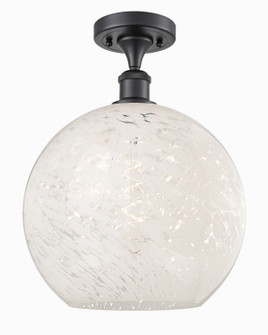 Ballston One Light Semi-Flush Mount in Matte Black (405|516-1C-BK-G1216-12WM)