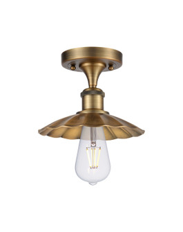 Ballston One Light Semi-Flush Mount in Brushed Brass (405|516-1C-BB-M17-BB)