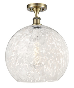 Ballston One Light Semi-Flush Mount in Antique Brass (405|516-1C-AB-G1216-14WM)