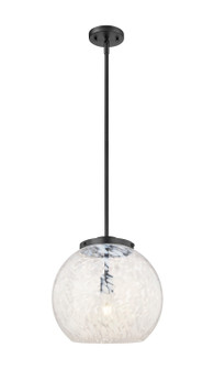 Franklin Restoration LED Pendant in Matte Black (405|221-1S-BK-G1216-14WM)