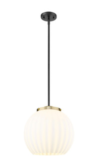 Essex One Light Pendant in Black Antique Brass (405|221-1S-BAB-G1217-14WV)