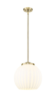 Franklin Restoration LED Pendant in Antique Brass (405|221-1S-AB-G1217-14WV)