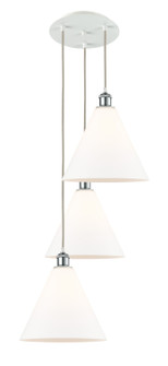 Ballston LED Pendant in White Polished Chrome (405|113B-3P-WPC-GBC-121)