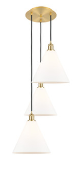 Ballston LED Pendant in Satin Gold (405|113B-3P-SG-GBC-121)