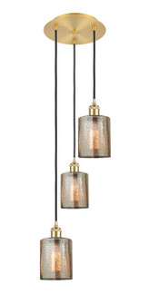 Ballston Three Light Pendant in Satin Gold (405|113B-3P-SG-G116)