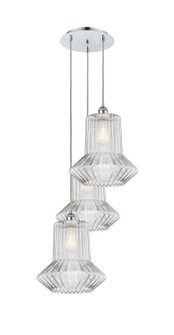 Ballston LED Pendant in Polished Chrome (405|113B-3P-PC-G212)