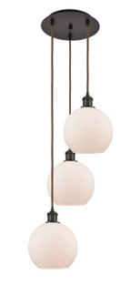 Ballston Three Light Pendant in Oil Rubbed Bronze (405|113B-3P-OB-G121-8)