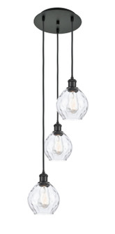 Ballston Three Light Pendant in Matte Black (405|113B-3P-BK-G362)