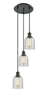 Ballston Three Light Pendant in Matte Black (405|113B-3P-BK-G259)