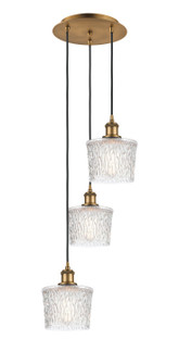 Ballston Three Light Pendant in Brushed Brass (405|113B-3P-BB-G402)