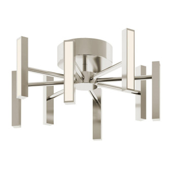 Indra LED Semi-Flush Mount in Satin Nickel (162|IDRC16LAJUDSN)