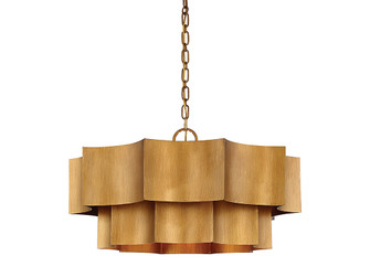 Shelby Six Light Pendant in Gold Patina (51|7-101-6-54)