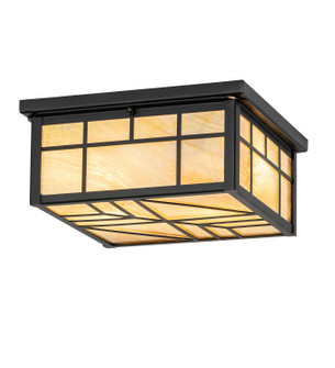 Santa Fe Two Light Flushmount in Black Metal (57|268104)