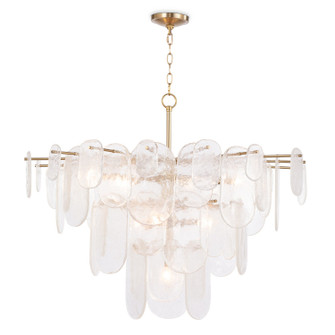 Echo Ten Light Chandelier in Natural Brass (400|16-1434NB)